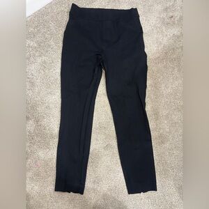Spanx Perfect Ankle Skinny Pant Pull On Black Size Large Backseam Shapewear